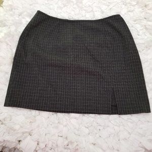Express Pencil Skirt With Front Slit At Hem.